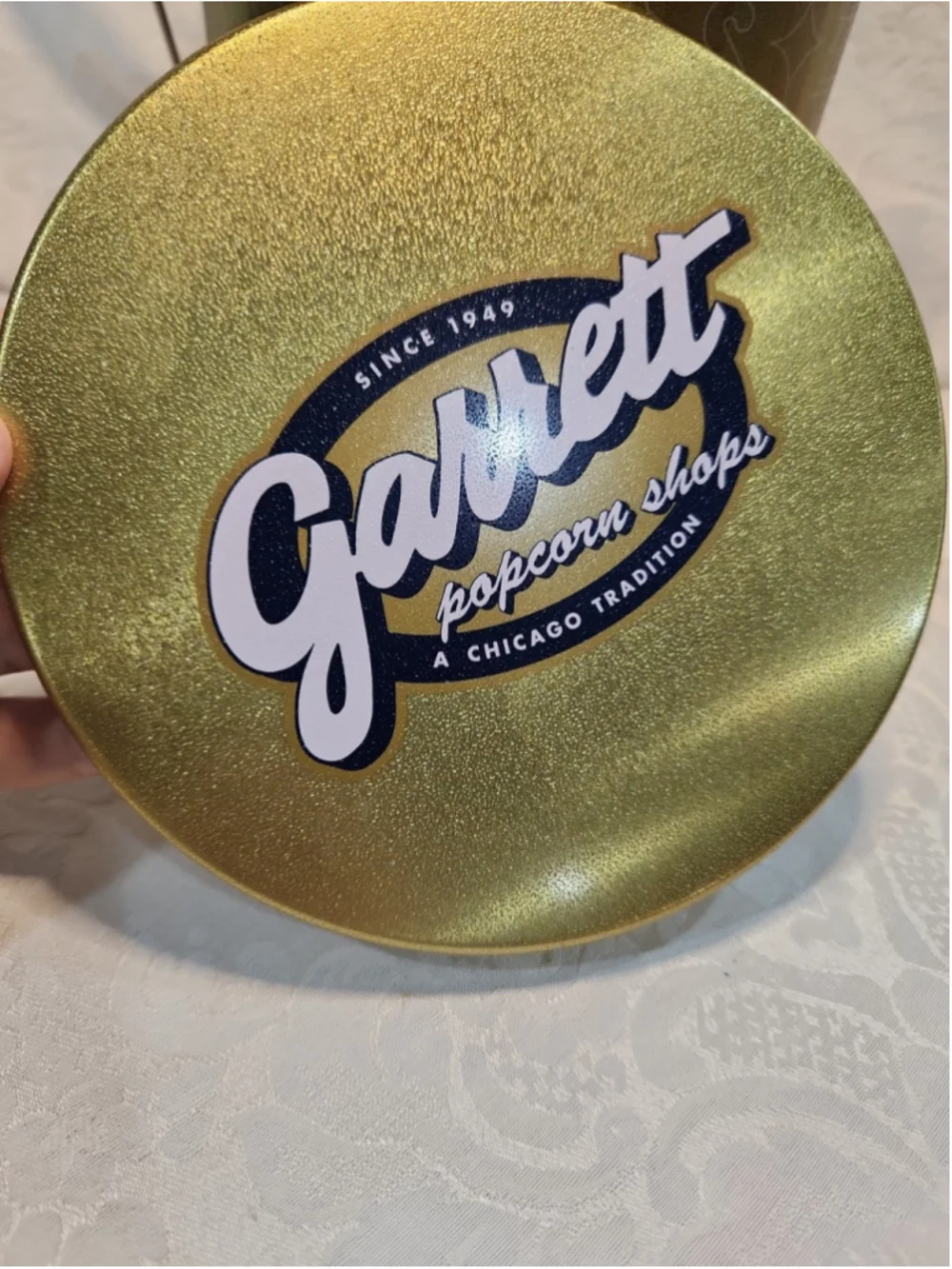 Garrett Popcorn Gold Limited Edition Tin Can Collectible Container